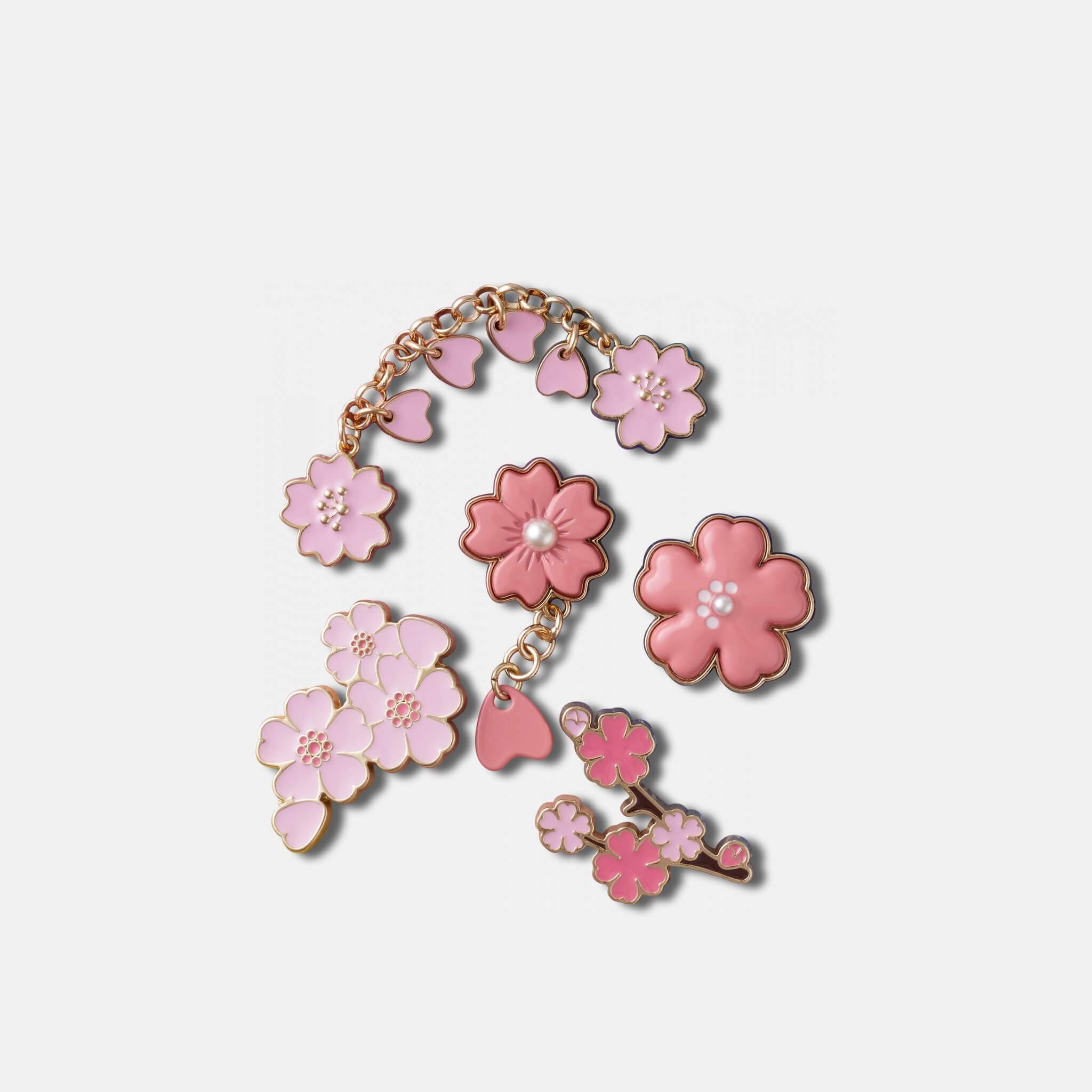 Odznáček Jibbitz – Blooming Cherry Blossom – 5 ks