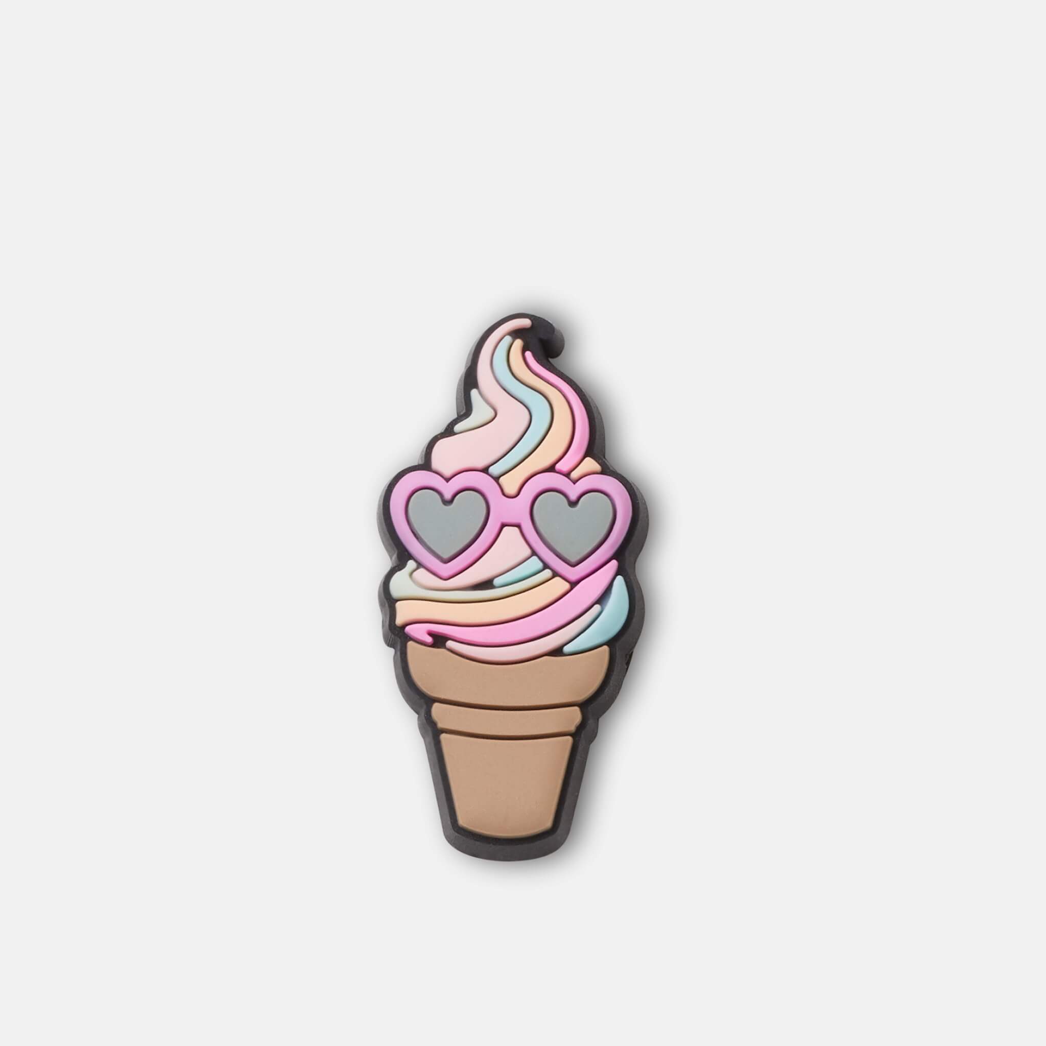 Odznáček Jibbitz – Rainbow Swirl Cone