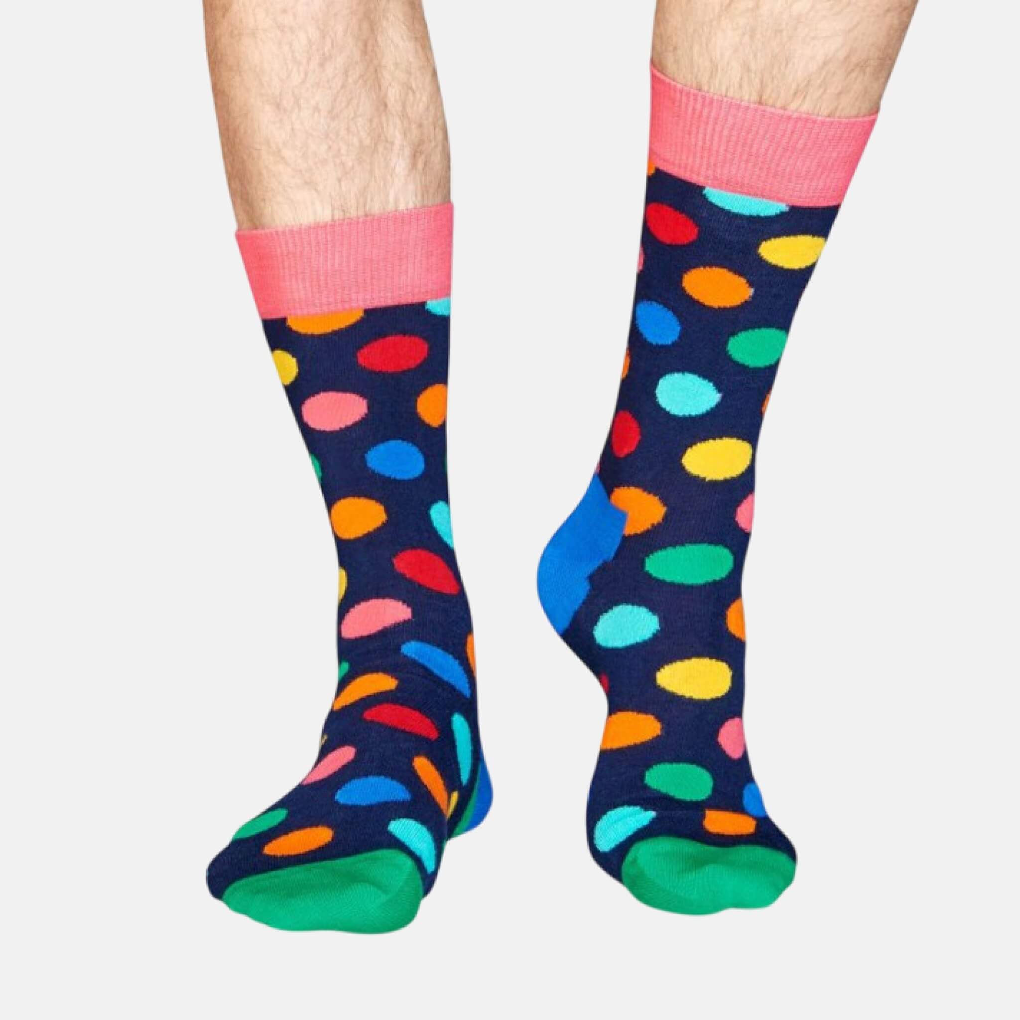 Dárkový box ponožek a boxerek Happy Socks Combo Big Dot Blue - 2 páry