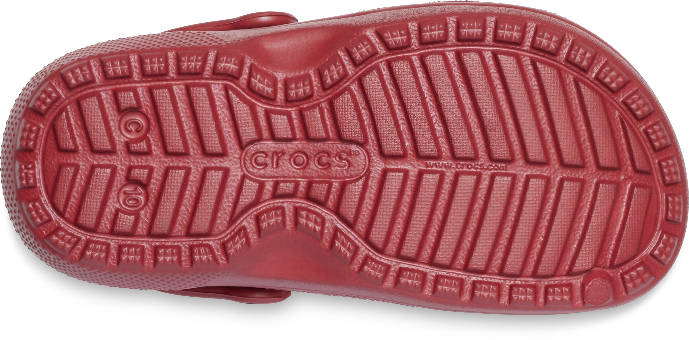 Brick red lined discount crocs