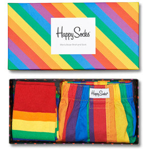 Dárkový box ponožek a trenýrek Happy Socks Pride - 2 páry